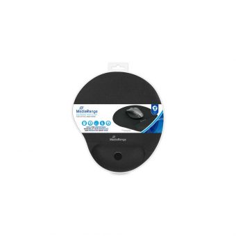 MediaRange Ergonomic Mouse Pad with Gel Wrist Support Black MROS250 - Image 3