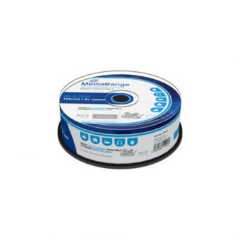 MediaRange BD-R Printable 25GB 6x 25 Pack Cake MR515