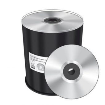 MediaRange CD-R Silver Thermal Printable 700MB 52x 100 Pack Cake MR285