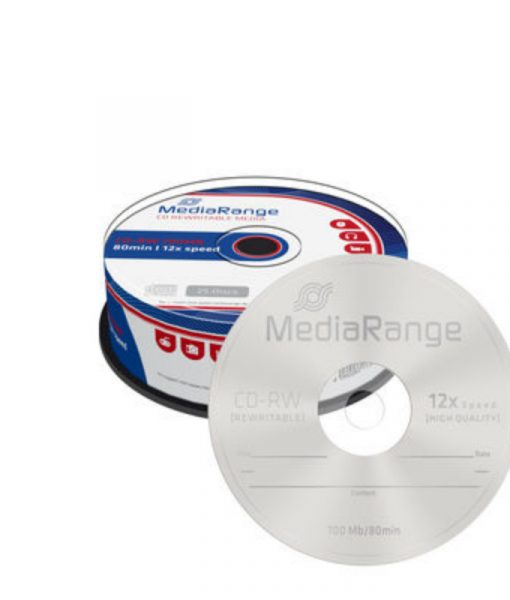 MediaRange CD-RW Rewritable 700MB 12x 25 Pack Cake MR235-25_1