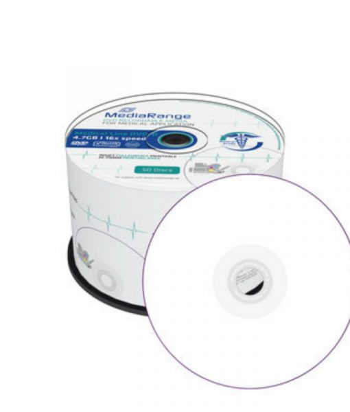 MediaRange Medical Line DVD-R Printable 4.7GB 16x 50 Pack Cake MR429