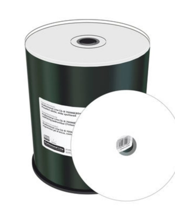 MediaRange Professional Line CD-R Printable 700MB 52x 100 Pack Cake MRPL501-C