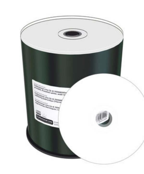 MediaRange Professional Line CD-R Printable 700MB 52x 100 Pack Cake MRPL503-C
