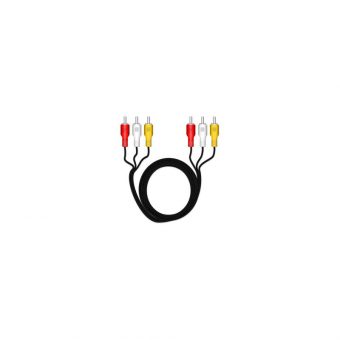 MediaRange Cable 3x RCA Male - 3x RCA Male 3m Black MRCS123