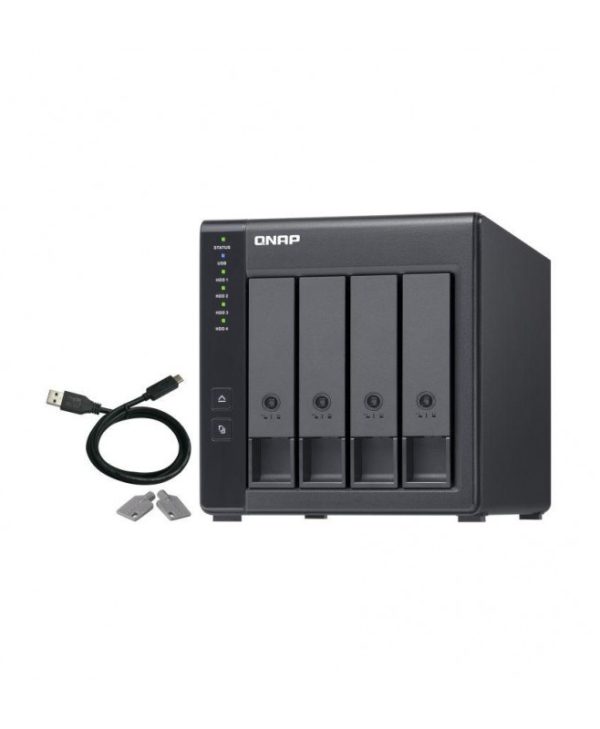 Qnap TR-004 4-Bay USB 3.0 Raid Expansion Enclosure Black
