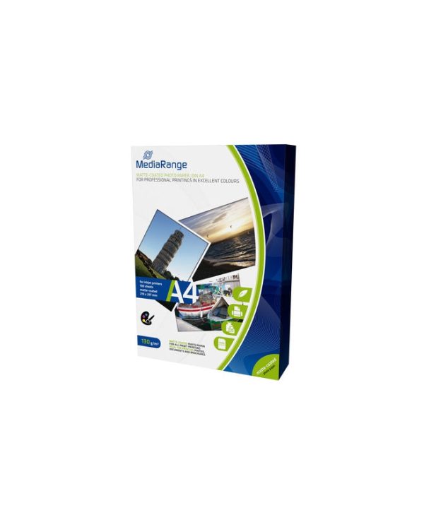 MediaRange A4 Matte Photo Paper 130g 100 Sheets MRINK101
