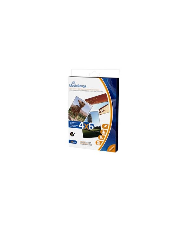 MediaRange 10x15cm High-Glossy Photo Paper Cards 220g 50Sheets MRINK104