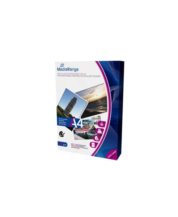 MediaRange A4 Matte Photo Paper 120g 100 Sheets MRINK106