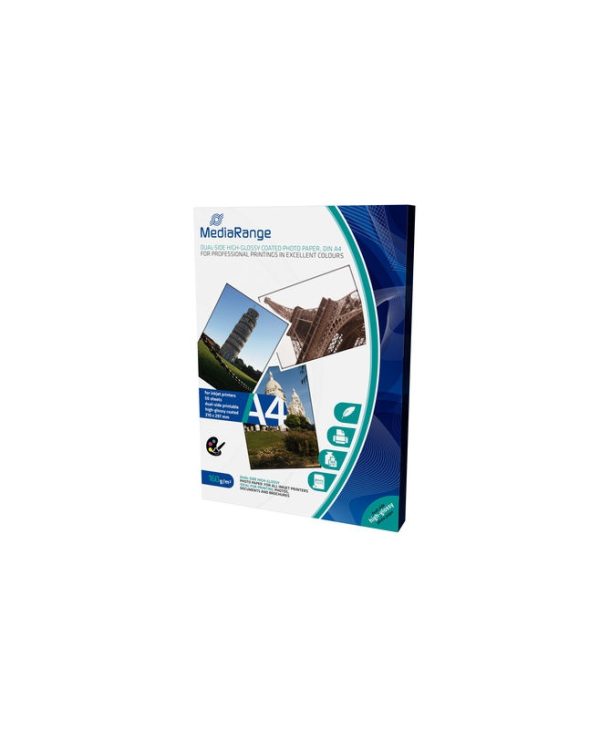 MediaRange A4 Dual-Side High-Glossy Photo Paper 160g 50 Sheets MRINK108
