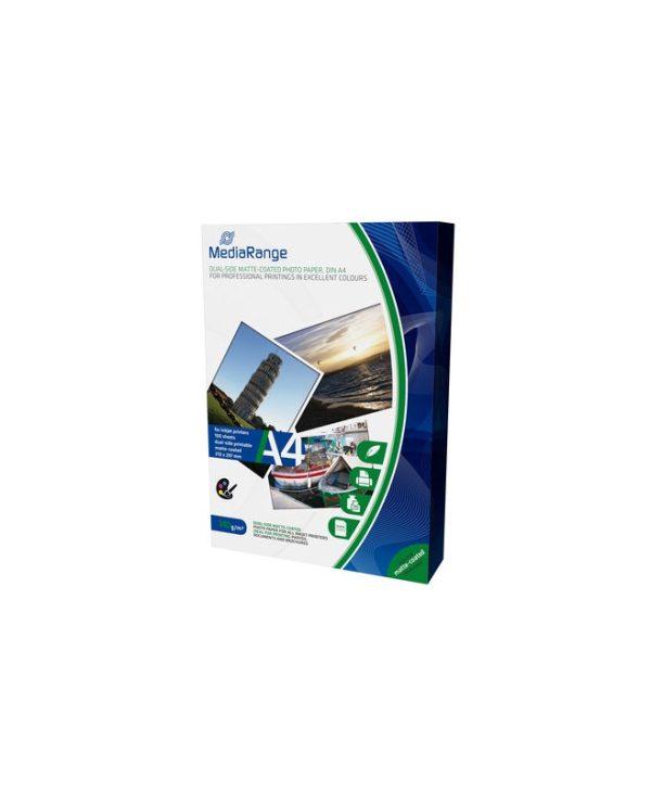 MediaRange A4 Dual-Sided Matte Photo Paper 140g 100 Sheets MRINK111