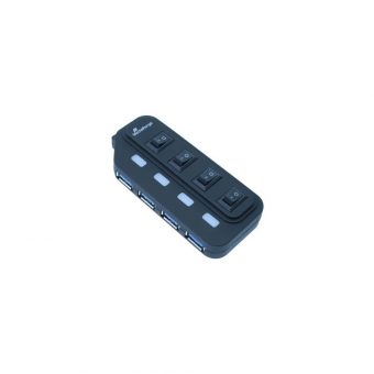 MediaRange USB 3.0 to USB 3.0 4-Port Hub Black MRCS505