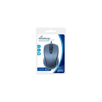 MediaRange Wired Optical Mouse Black/Grey MROS201