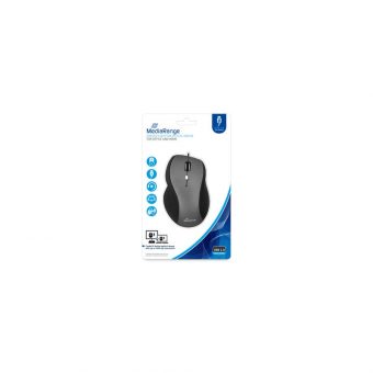 MediaRange Wired Optical Mouse Black/Grey MROS202