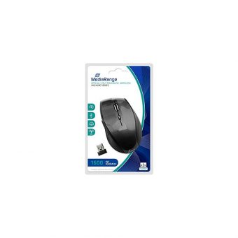 MediaRange Highline Wireless Optical Mouse Carbon Black MROS207