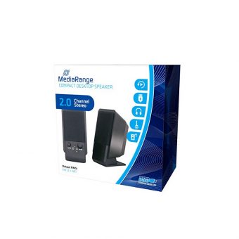 MediaRange Compact Desktop Speaker 2.0 Black MROS352