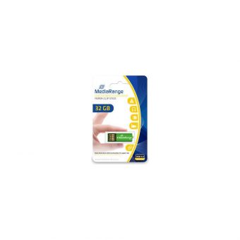 MediaRange Nano Paper-Clip 32GB USB 2.0 Green MR977