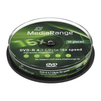 MediaRange DVD-R 4.7GB 16x 10 Pack Cake MR452