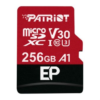 Patriot EP R100 W80 MicroSDXC 256GB UHS-I U3 Class 10 + SD Adapter PEF256GEP31MCX