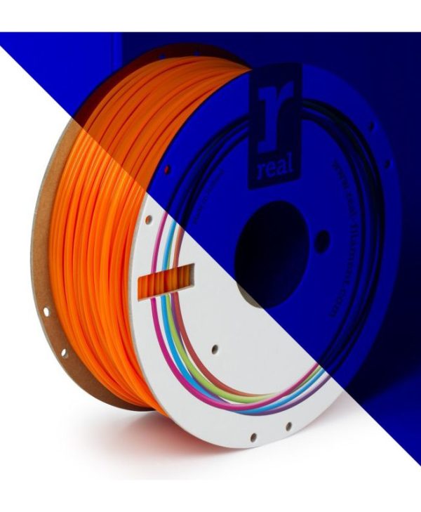 Real 3D Printer Filament PLA 2.85mm 1Kg Fluorescent Orange