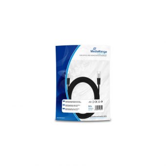 MediaRange UTP Cable Cat.6 5m Black MRCS104 - Image 2