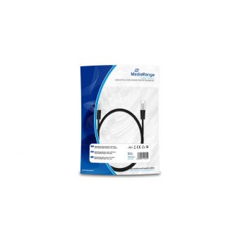 MediaRange UTP Cable Cat.6 1.5m Black MRCS110 - Image 2