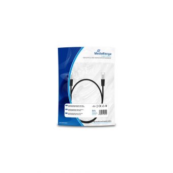 MediaRange UTP Cable Cat.6 1m Black MRCS119 - Image 2