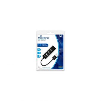 MediaRange 4-Port USB 2.0 Hub Black MRCS502 - Image 2