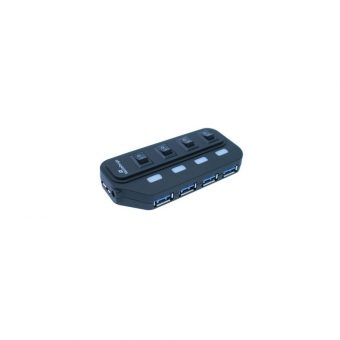 MediaRange USB 3.0 to USB 3.0 4-Port Hub Black MRCS505 - Image 2