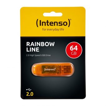 Intenso Rainbow Line B64GB USB 2.0 Orange 3502490 - Image 2