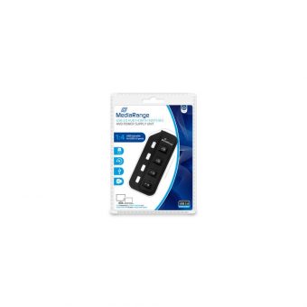 MediaRange USB 3.0 to USB 3.0 4-Port Hub Black MRCS505 - Image 4