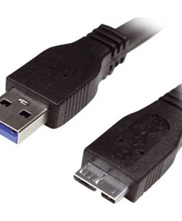 MediaRange Charge & Sync Cable USB 3.0 A Male - Micro USB 3.0 B Male 1m Black MRCS153