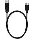 MediaRange Charge & Sync Cable USB 3.0 A Male – Micro USB 3.0 B Male 1m Black MRCS153_1