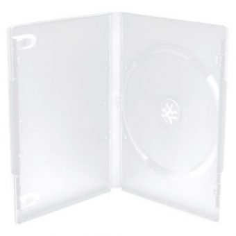 MediaRange DVD Case for 1 Disc 14mm Machine Packing Grade Frosted/Transparent BOX25-M