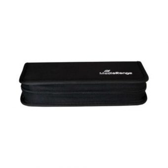 MediaRange Media Storage Wallet for 10 USB Flash Drives & 5 SD Memory Cards Nylon Black BOX99_1