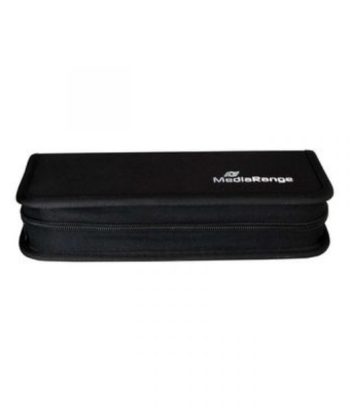MediaRange Media Storage Wallet for 10 USB Flash Drives & 5 SD Memory Cards Nylon Black BOX99_1