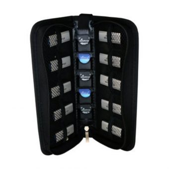 MediaRange Media Storage Wallet for 10 USB Flash Drives & 5 SD Memory Cards Nylon Black BOX99_4