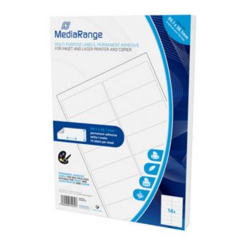MediaRange Multi-Purpose Labels 99.1x38.1mm Permanent Adhesive White 700 Pack MRINK146 - Image 2