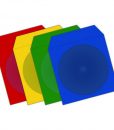 MediaRange Paper Sleeves for 1 Disc Assorted Colors 100Pack BOX67_1