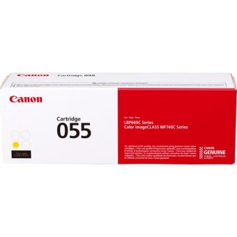 Canon 055 Toner Cartridge Yellow 2.1K Pgs 3013C002