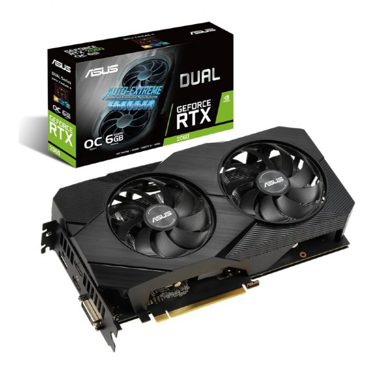 Asus GeForce RTX 2060 Dual OC Evo 6GB GDDR6 DUAL-RTX2060-O6G-EVO