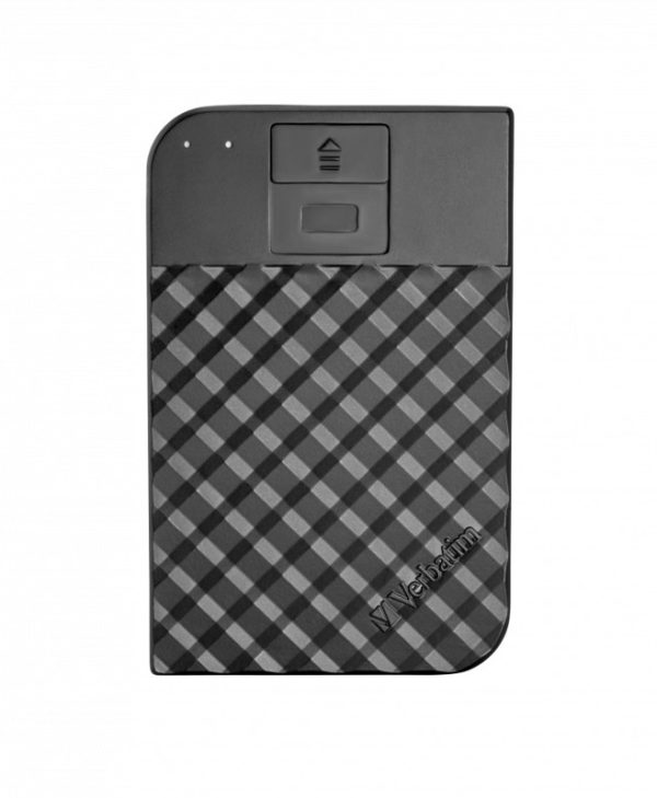 Verbatim Fingerprint Secure Portable Hard Drive 2TB USB 3.1 Black 53651