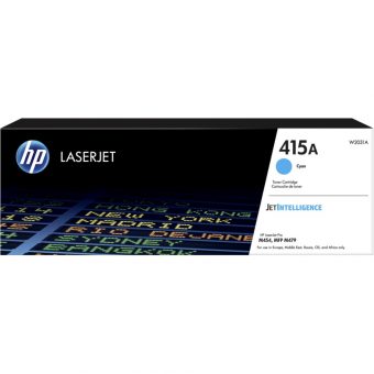 HP 415A Original LaserJet Toner Cartridge Cyan 2.1K Pgs W2031A