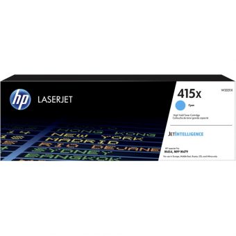HP 415X Original LaserJet Toner High Yield Cartridge Cyan 6K Pgs W2031X