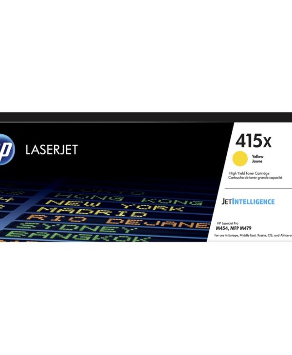 HP 415X Original LaserJet Toner High Yield Cartridge Yellow 6K Pgs W2032X