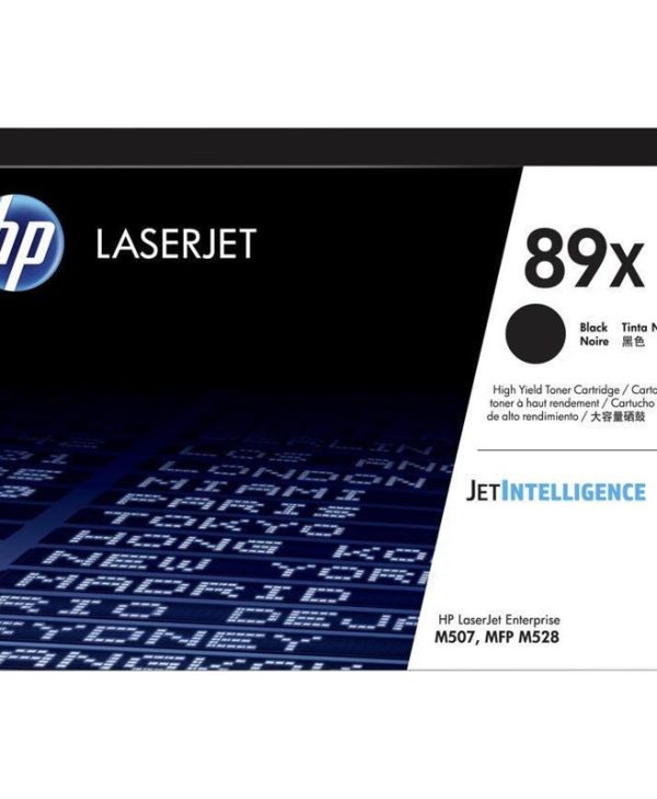 HP 89X Original LaserJet Toner High Yield Cartridge Black 10K Pgs CF289X