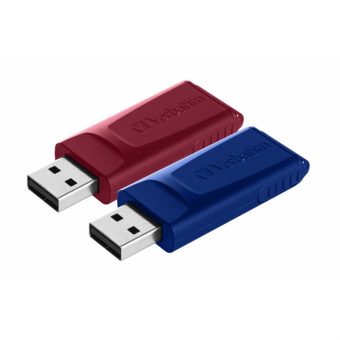 Verbatim Slider 32GB USB 2.0 Multipack Red+Blue 49327 - Image 2