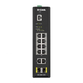 D-Link DIS-200G-12PS 10-Port Gigabit / 8-Port PoE Switch