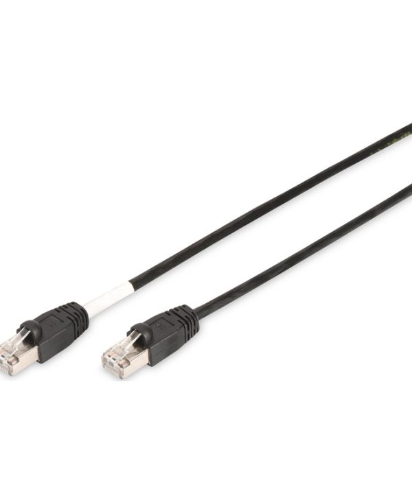 Digitus S/FTP Patch Cable Cat6 1m Black DK-1644-010/BL-OD