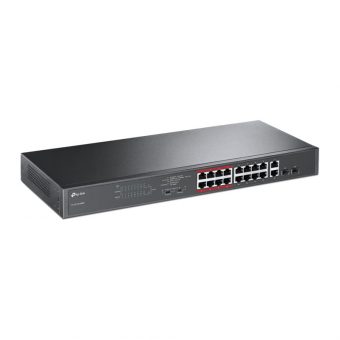 TP-Link 16-Port 10/100Mbps + 2-Port Gigabit Unmanaged PoE Switch TL-SL1218MP v1 - Image 2