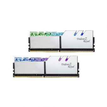 G.Skill Trident Z Royal K2 32GB (2x16GB) 3600MHz DDR4 Silver F4-3600C16D-32GTRSC - Image 2